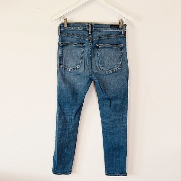 Citizens Of Humanity Rocket Crop High Rise Jeans with Textural Side Stripe - Picture 3 of 8